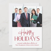 prettige feestdagen Foto met kerstkaart (Voorkant)