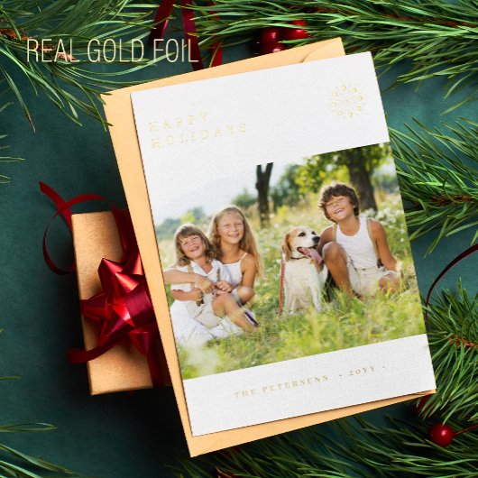 Prettige feestdagen Foto minimalistisch modern zil