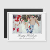 Prettige feestdagen Foto Modern Minimalist (Voorkant / Achterkant)