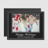 Prettige feestdagen Foto Modern Minimalist (Voorkant / Achterkant)
