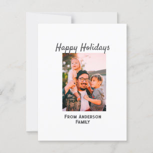 Prettige feestdagen Foto moderne liefde eenvoudige Briefkaart
