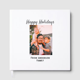 Prettige feestdagen Foto moderne liefde eenvoudige Gastenboek