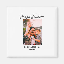 Prettige feestdagen Foto moderne liefde eenvoudige Magneet