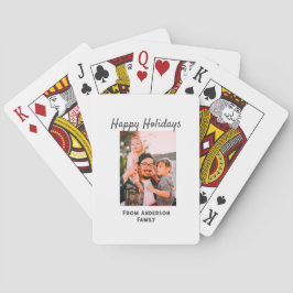 Prettige feestdagen Foto moderne liefde eenvoudige Pokerkaarten