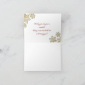 Prettige feestdagen foto notitiekaartje (Binnen)