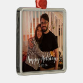 prettige feestdagen Foto Ornament (Rechts)