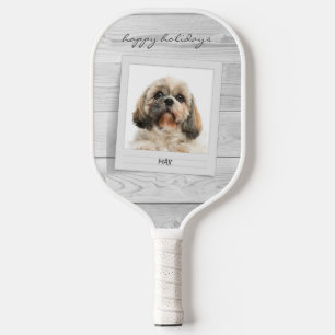 prettige feestdagen foto Pet Persoonlijk Pickleball Paddle