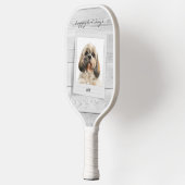 prettige feestdagen foto Pet Persoonlijk Pickleball Paddle (Links)