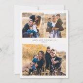 Prettige Feestdagen Foto Retro Marineblauw Feestdagenkaart (Achterkant)