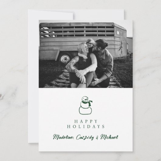 prettige feestdagen | Foto toevoegen Feestdagenkaart (Voorkant)