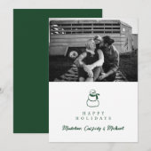 prettige feestdagen | Foto toevoegen Feestdagenkaart (Voorkant / Achterkant)