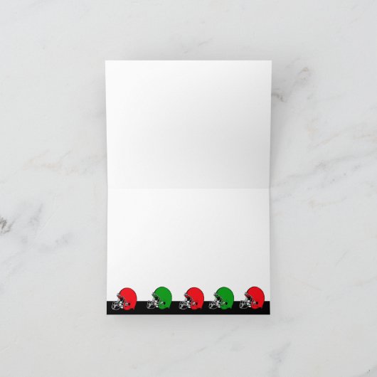 Prettige feestdagen Foto toevoegen Kaart Football  (Binnen)