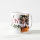 Prettige feestdagen Foto Vakantie Koffiemok (Voorkant rechts)