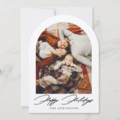 Prettige feestdagen Foto van Arch Christmas Holida Kaart (Voorkant)