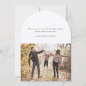 Prettige feestdagen Foto van Arch Christmas Holida Kaart (Achterkant)