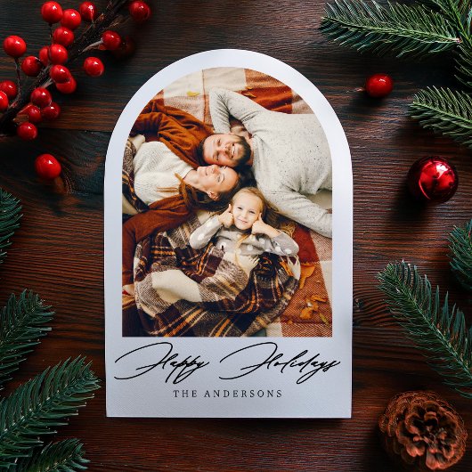 Prettige feestdagen Foto van Arch Christmas Holida Kaart