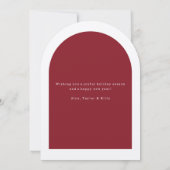 Prettige feestdagen Foto van Arch Christmas Holida Kaart (Achterkant)