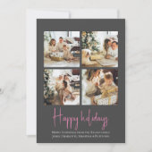 Prettige feestdagen Foto van Christmas sjabloon Gr (Voorkant)