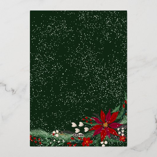 prettige feestdagen foto van de grote sneeuw (Achterkant)