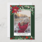 prettige feestdagen foto van de grote sneeuw feestdagenkaart (Voorkant)