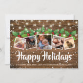 Prettige feestdagen foto van Rustic Country Winter Feestdagenkaart (Voorkant)