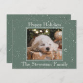 Prettige feestdagen Foto van Snow Overlay Budget G (Voorkant / Achterkant)