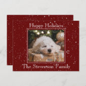 Prettige feestdagen Foto van Snow Overlay Budget R (Voorkant / Achterkant)