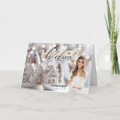 Prettige feestdagen Foto van vastgoedmakelaar Kaart (Voorkant)