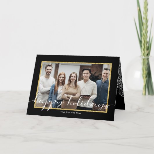 Prettige feestdagen Foto-visitekaartjes Vakantie (Voorkant)