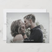 Prettige feestdagen Foto Zwart Wit Tekst Feestdagenkaart (Voorkant)