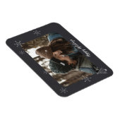 prettige feestdagen fotoalkbordontwerpsneeuwvlokke magneet (Rechterzijde)