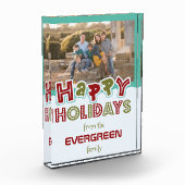 prettige feestdagen Fotoblok Aangepaste foto's en  (Links)