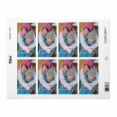 prettige feestdagen Fotocadeaulabel Label (Full Sheet)