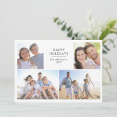 Prettige Feestdagen | Fotocollage  Feestdagenkaart (Staand voorkant)