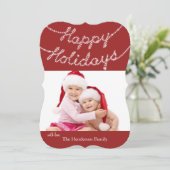 prettige feestdagen fotokaart feestdagenkaart (Staand voorkant)