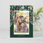 prettige feestdagen fotokaart feestdagenkaart (Staand voorkant)