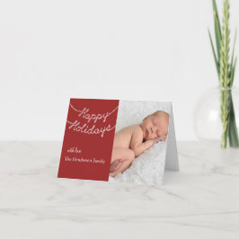 prettige feestdagen fotokaart kaart