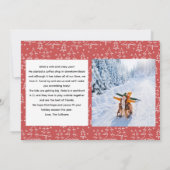 Prettige feestdagen Fotokaart - Rood Kaart (Achterkant)