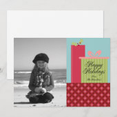 prettige feestdagen fotokaarten feestdagenkaart (Voorkant / Achterkant)