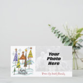 prettige feestdagen fotokaarten feestdagenkaart (Staand voorkant)