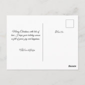 prettige feestdagen Fotokerstfeest Briefkaart (Achterkant)