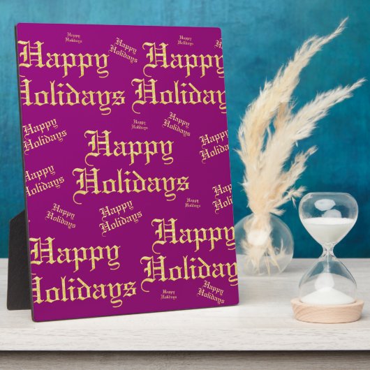 prettige feestdagen fotoplaat (Zijkant)