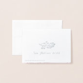 prettige feestdagen Fotorendierroze roze poot Folie Kaarten (Met envelop)