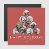 prettige feestdagen Foto's koelkast Magnet (Voorkant / Achterkant)