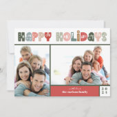 prettige feestdagen fotoserie feestdagenkaart (Voorkant)
