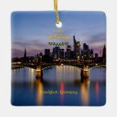 Prettige Feestdagen, Frankfurt Brug, Keramisch Ornament (Voorkant)