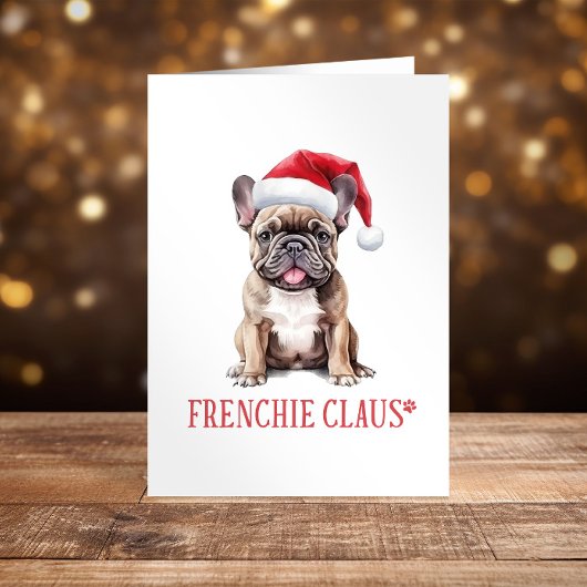 Prettige feestdagen Franse Bulldog Kerstmis Kaart