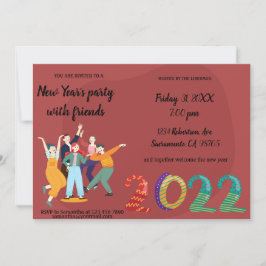 prettige feestdagen Friends Uitnodiging