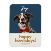 Prettige feestdagen Fun ~ Christmas Joy Dog Magneet (Verticaal)