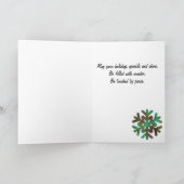 Prettige feestdagen Funky moderne kerstboom Kaart (Binnen)